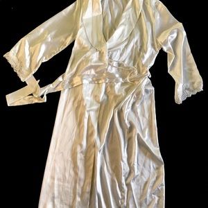 Satin & Chiffon Luxury Robe and Night Gown Set